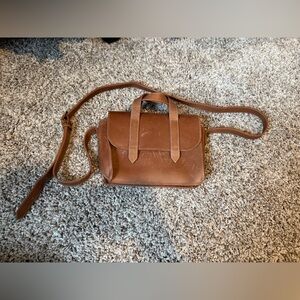 Able Isabel Heritage Tan Leather Crossbody Bag